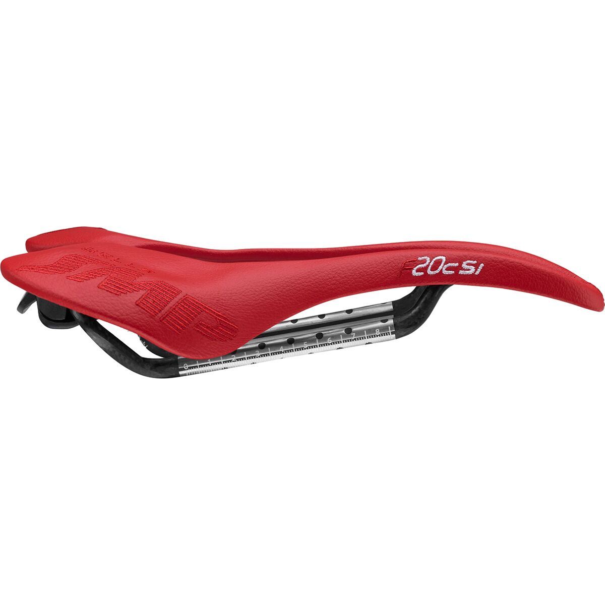 Image of Selle SMP F20C s.i. With Carbon Rail Saddle Red, 135mm