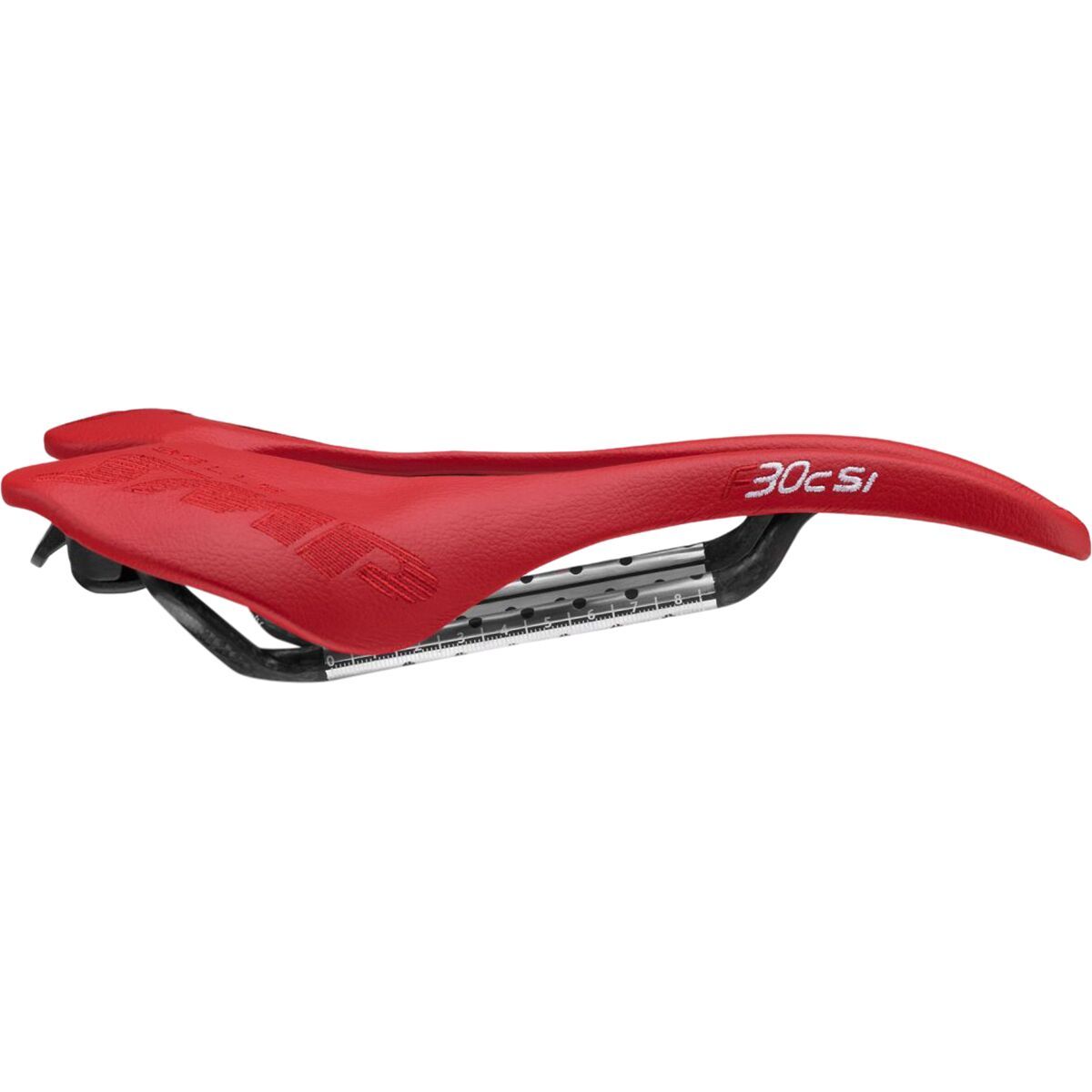 Image of Selle SMP F30C s.i. With Carbon Rail Saddle Red, 150mm