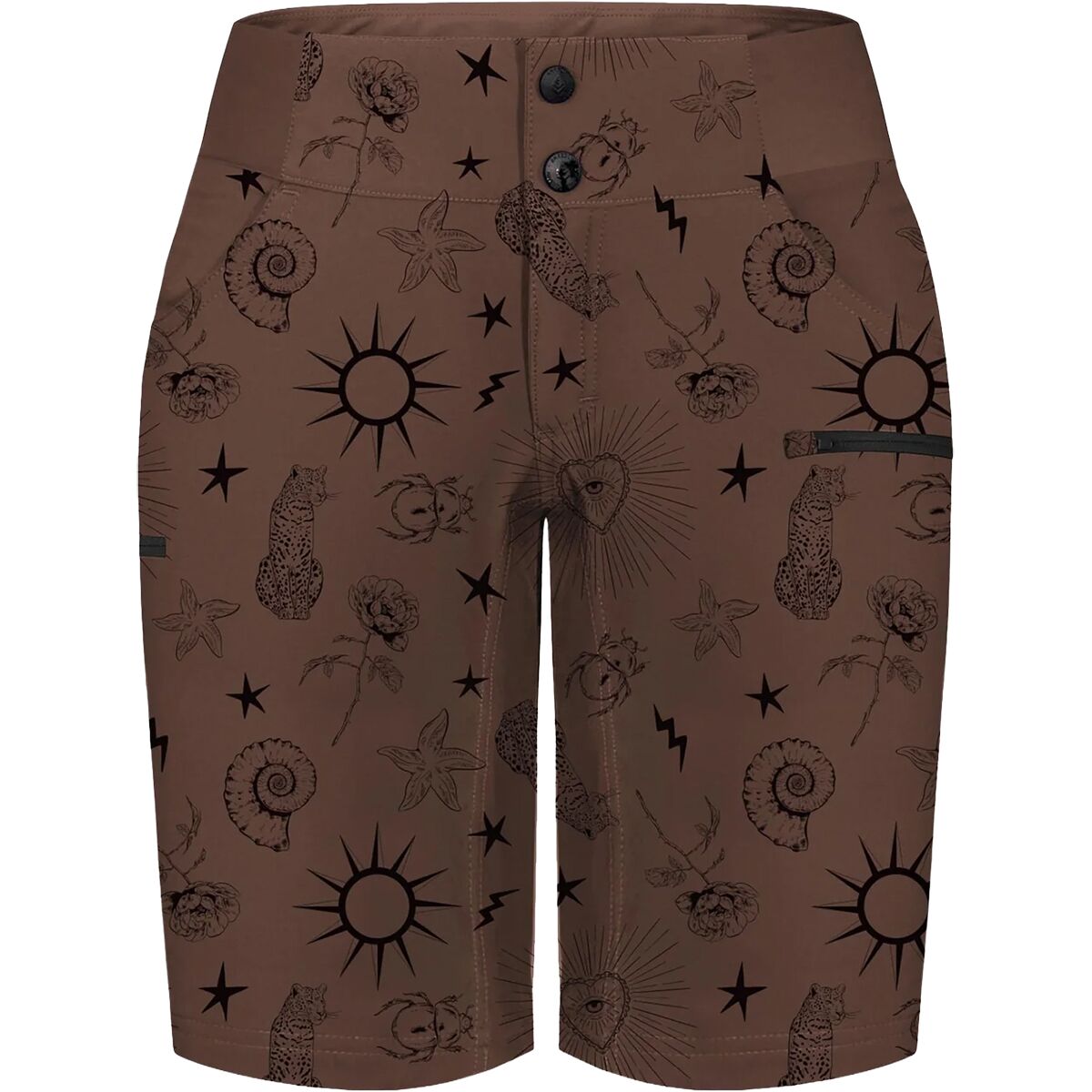 Image of SHREDLY All Time - Zipper Snap Mid-Rise 11in Short - Women's Ink, 4