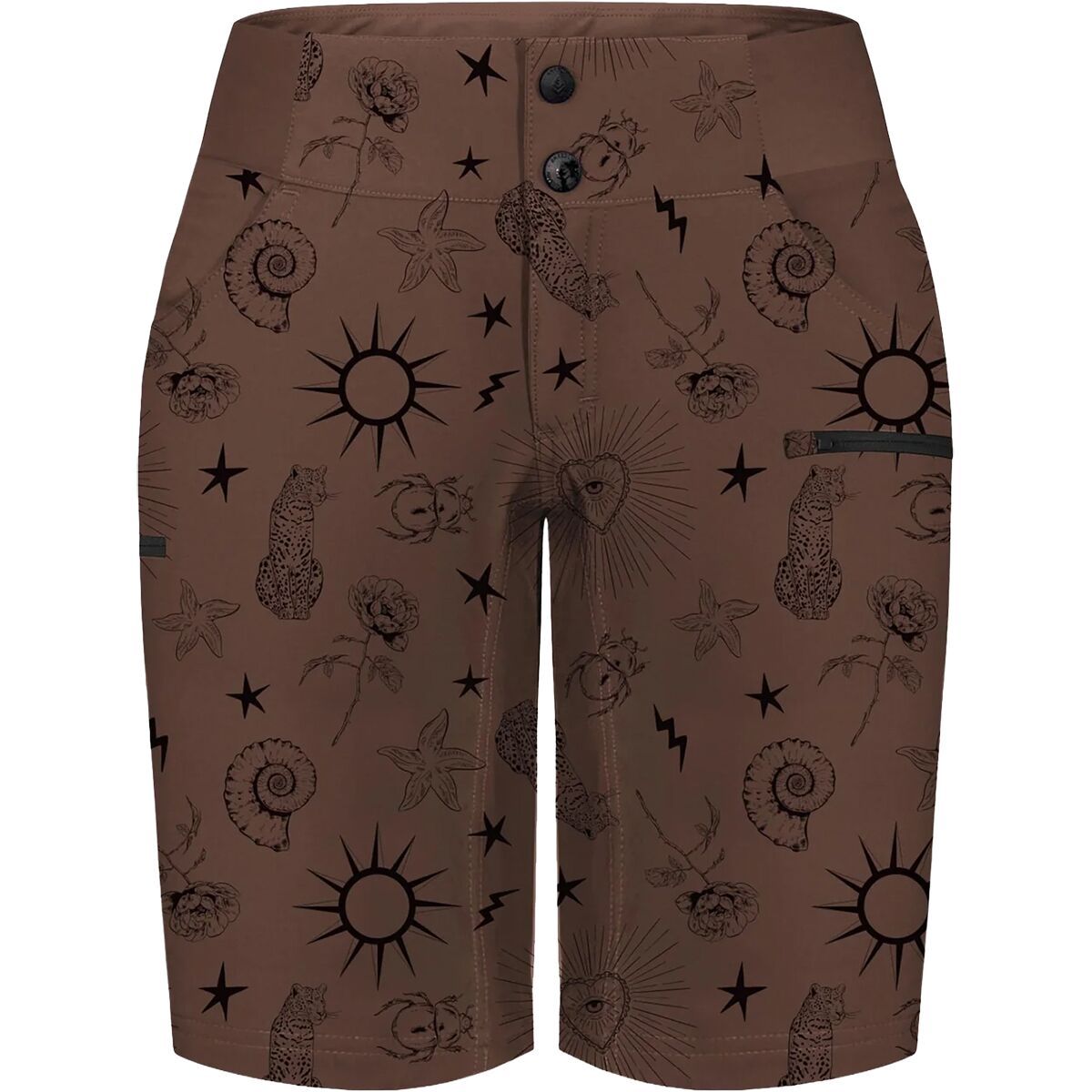 Image of SHREDLY All Time - Zipper Snap Mid-Rise 11in Short - Women's Ink, 2