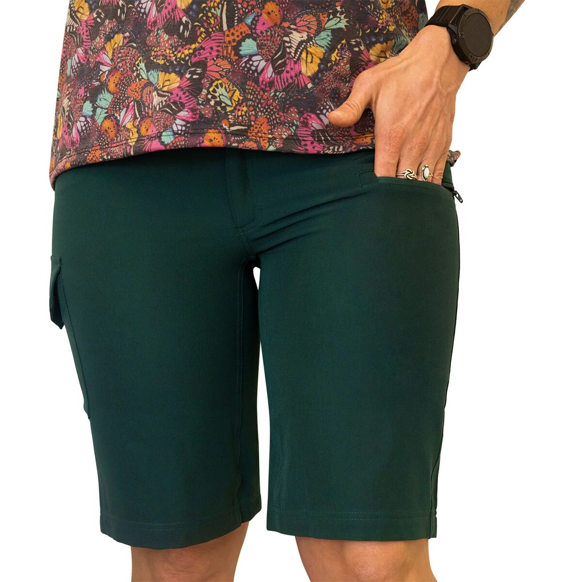 SHREDLY SHREDLY All Time - Zipper Snap Mid-Rise 11in Short - Women's