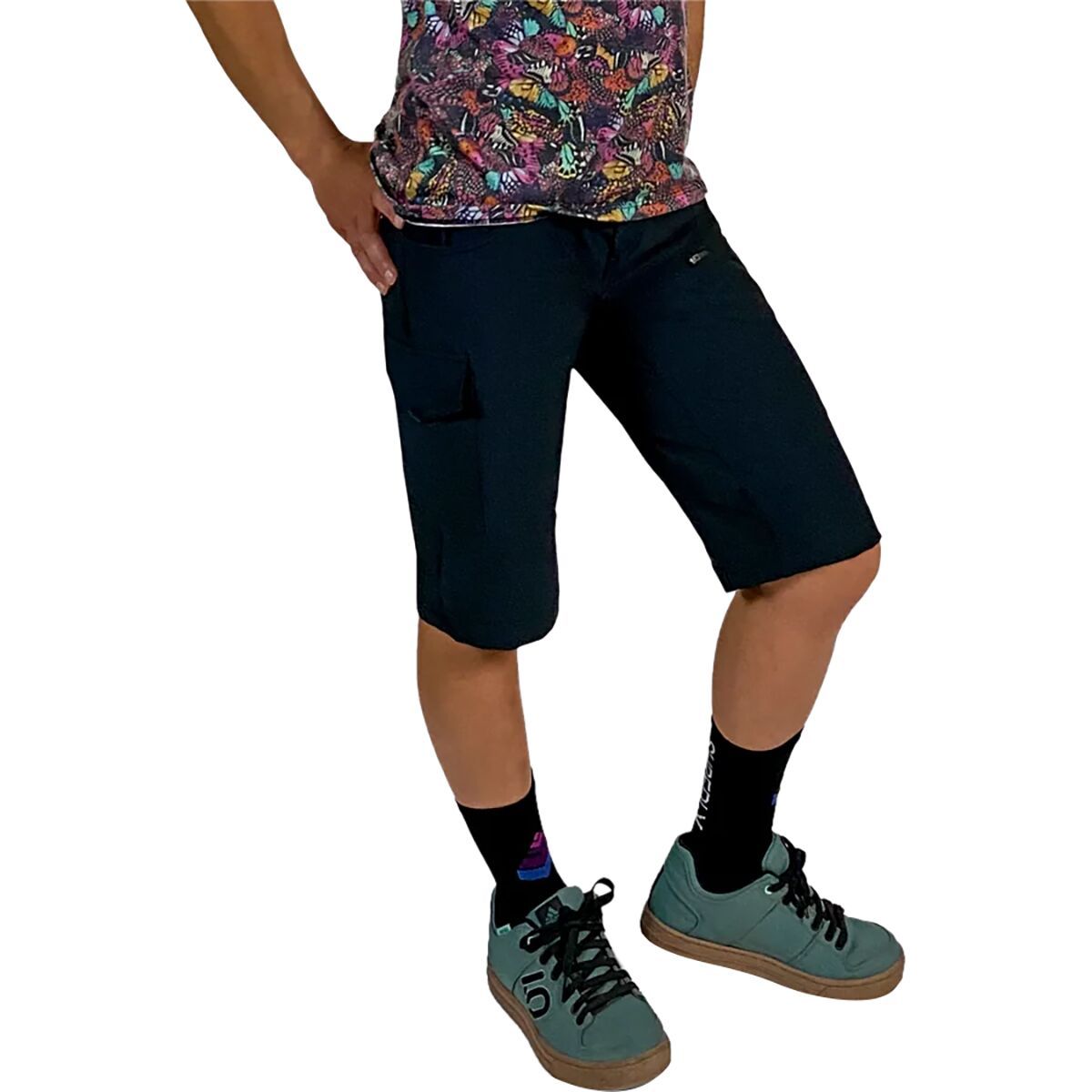 Image of SHREDLY Limitless - Stretch Waistband High-Rise 14in Short - Women's Noir, 6