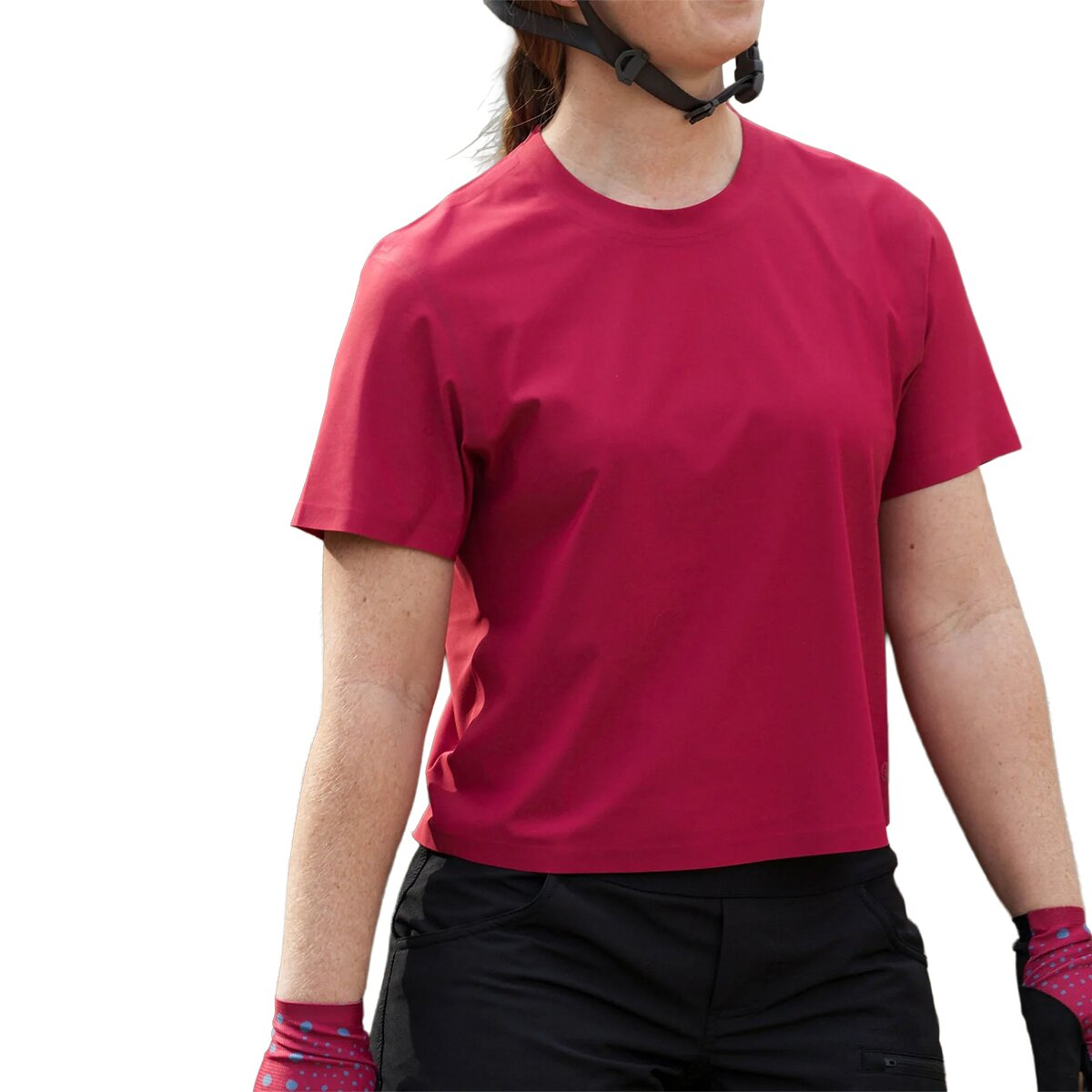 Image of SHREDLY Beyond Tech - Cropped T-Shirt - Women's Raspberry, L