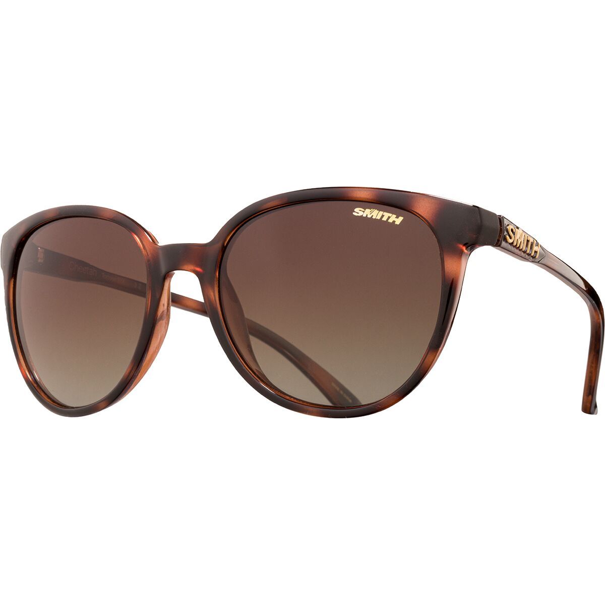 Image of Smith Cheetah Polarized Sunglasses - Women's Tortoise/Polar Brown Gradiant, One Size