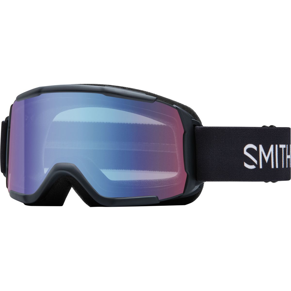 Image of Smith Daredevil OTG Goggles - Kids' Black/Blue Sensor Mir/No Extra Lens, One Size