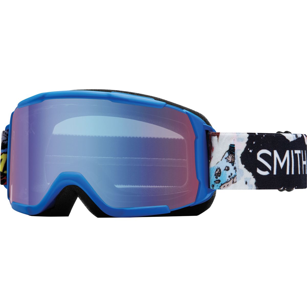 Smith Daredevil OTG Goggles - Kids' Lapis Ripped Comic/Blue Sensor Mirror