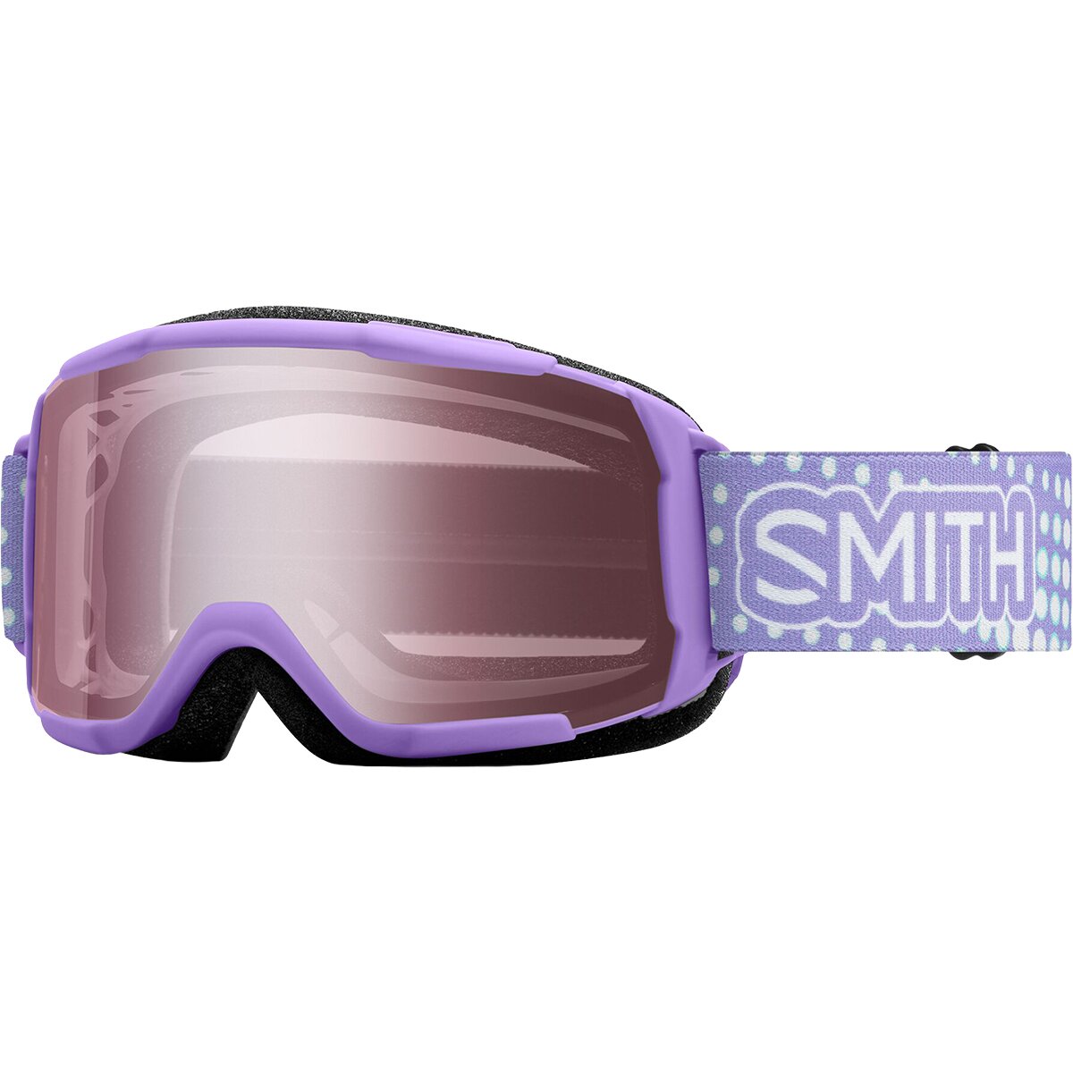 Image of Smith Daredevil OTG Goggles - Kids' Light Lavender Dot Clouds/Ignitor Mirror, One Size