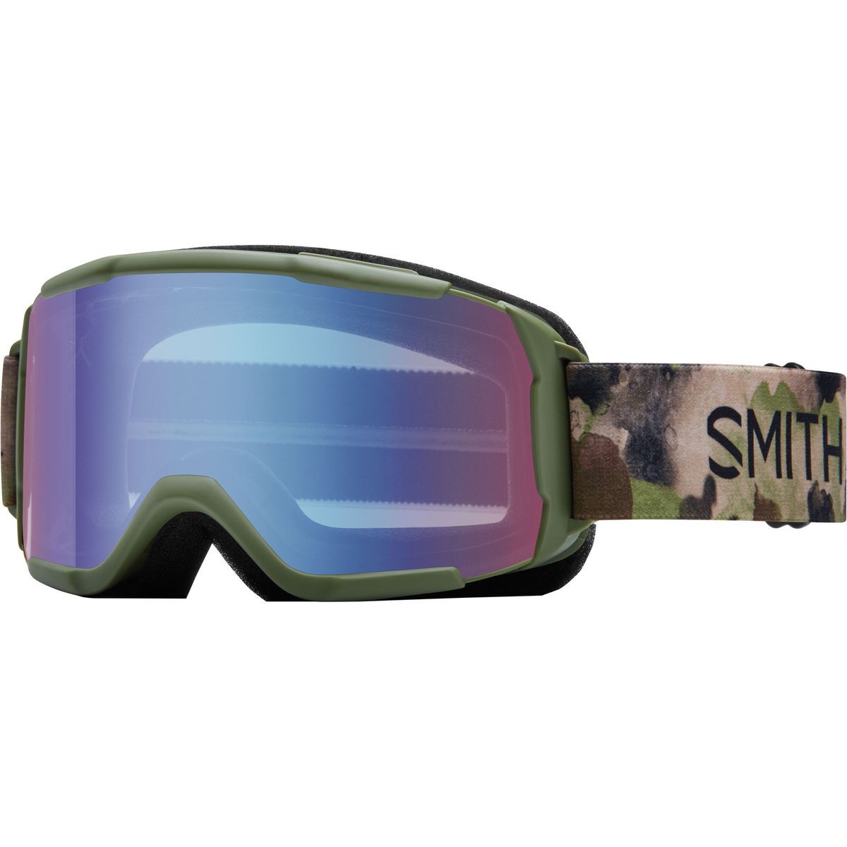 Smith Daredevil OTG Goggles - Kids' Olive Haze/Blue Sensor Mirror, One Size