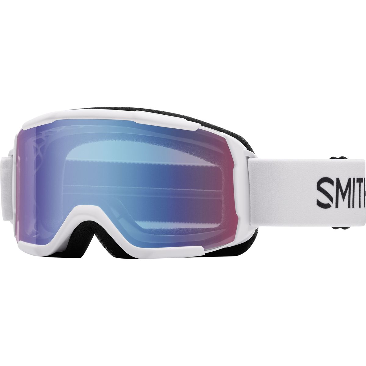Image of Smith Daredevil OTG Goggles - Kids' White/Blue Sensor Mir/No Extra Lens, One Size