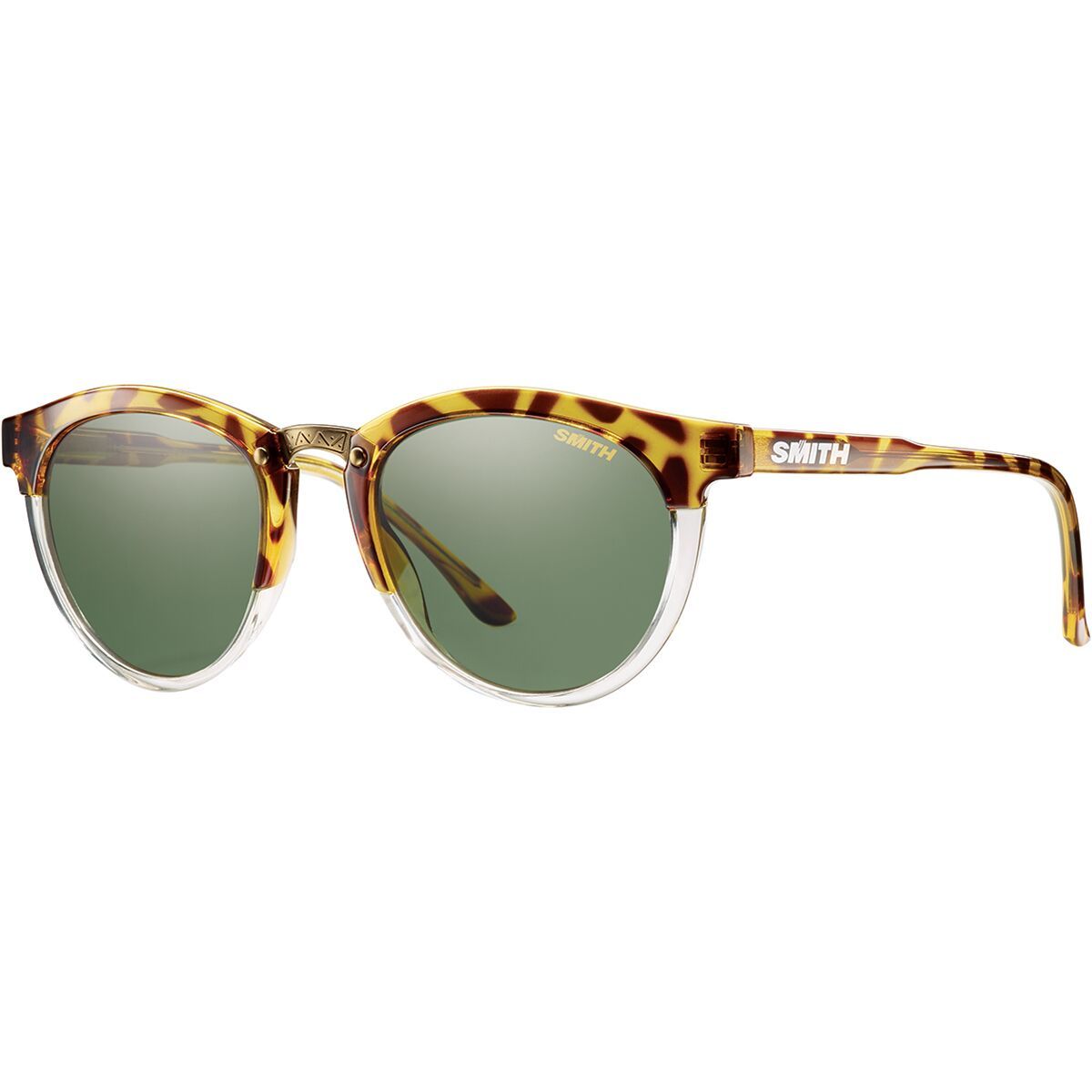 Smith Questa Polarized Sunglasses - Women's Amber Tortoise/Gray Green Polarized, One Size