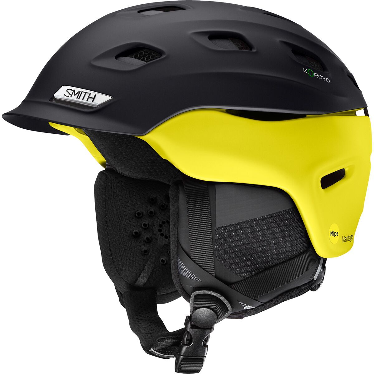 Image of Smith Vantage Mips Helmet Matte Black/High Voltage, M