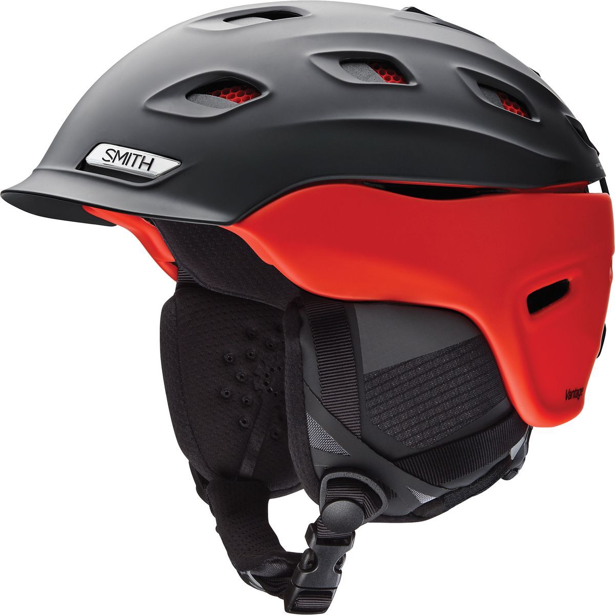 Smith Vantage Helmet Matte Black Fire, L