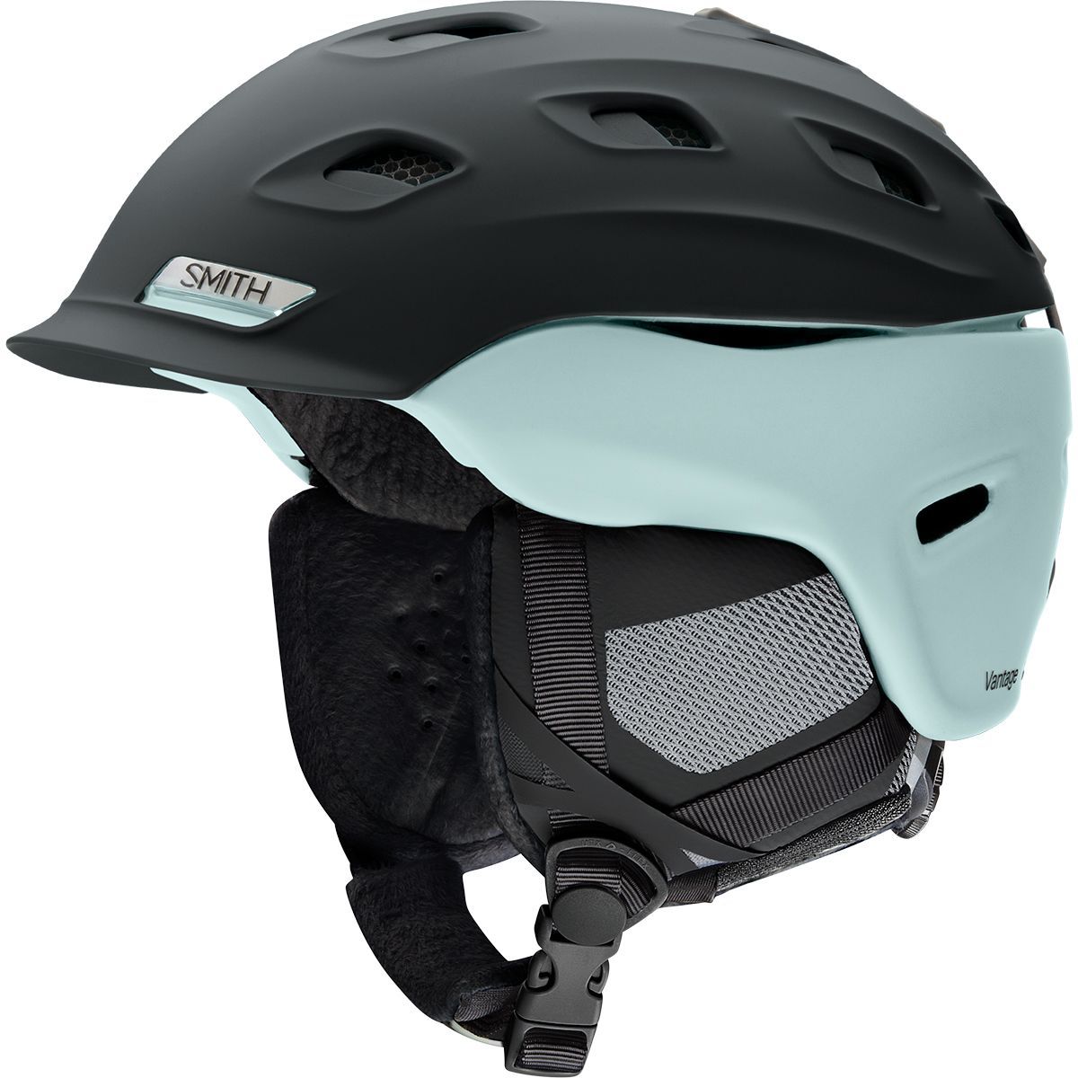 Smith Vantage Helmet - Women's Matte Black/Pale Mint, S