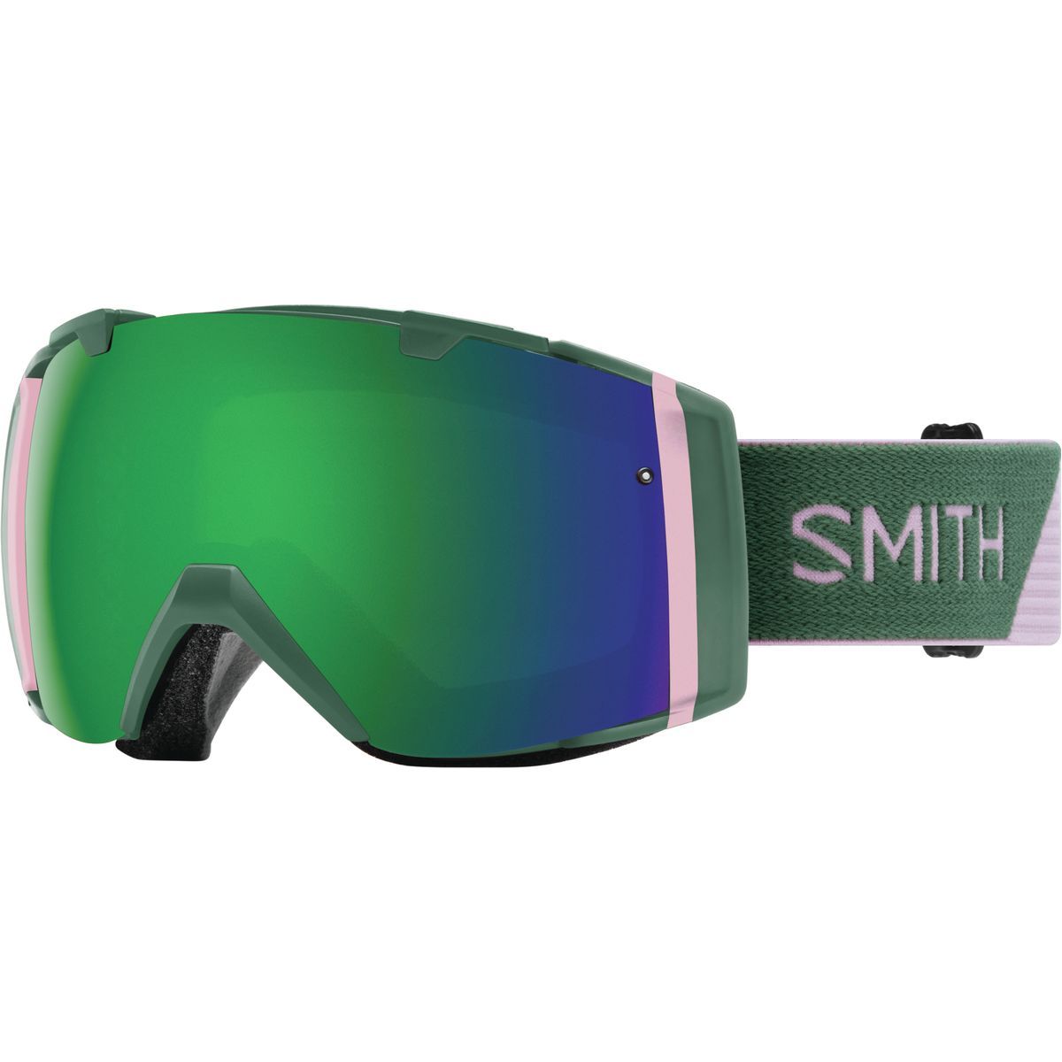 Smith I/O ChromaPop Goggles Patina Split/Chromapop Sun Green Mirror, One Size
