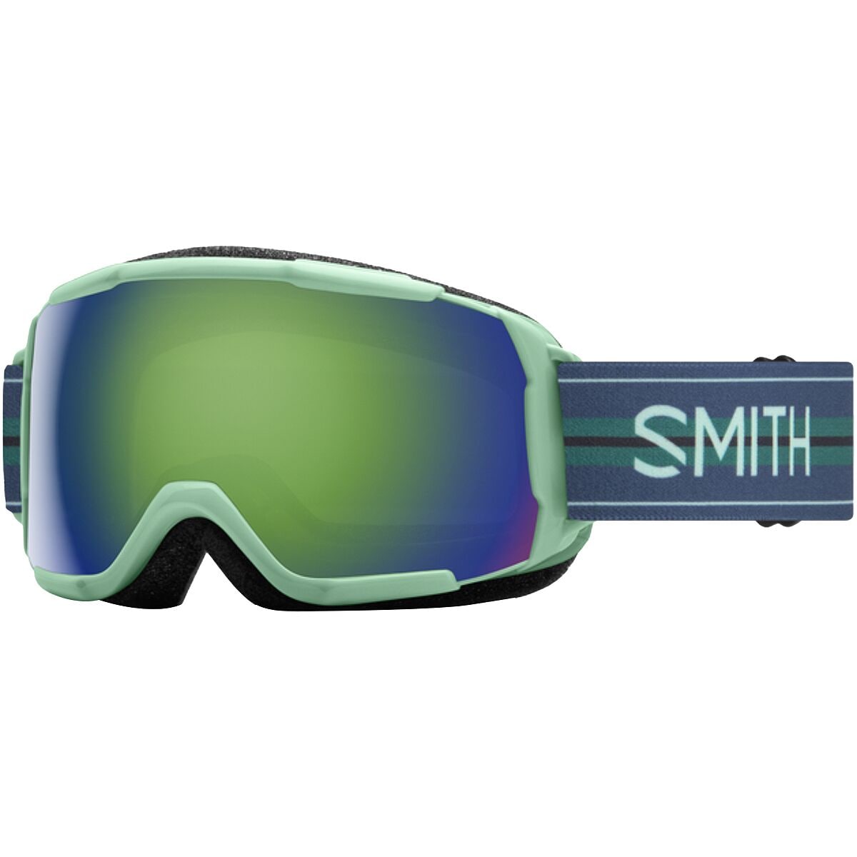 Smith Grom ChromaPop Goggles - Kids' Bermuda Stripes/Green Sol-X Mirror