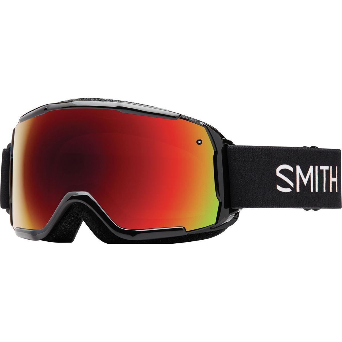 Image of Smith Grom ChromaPop Goggles - Kids' Black/Red Sol-x Mir/No Extra Lens, One Size