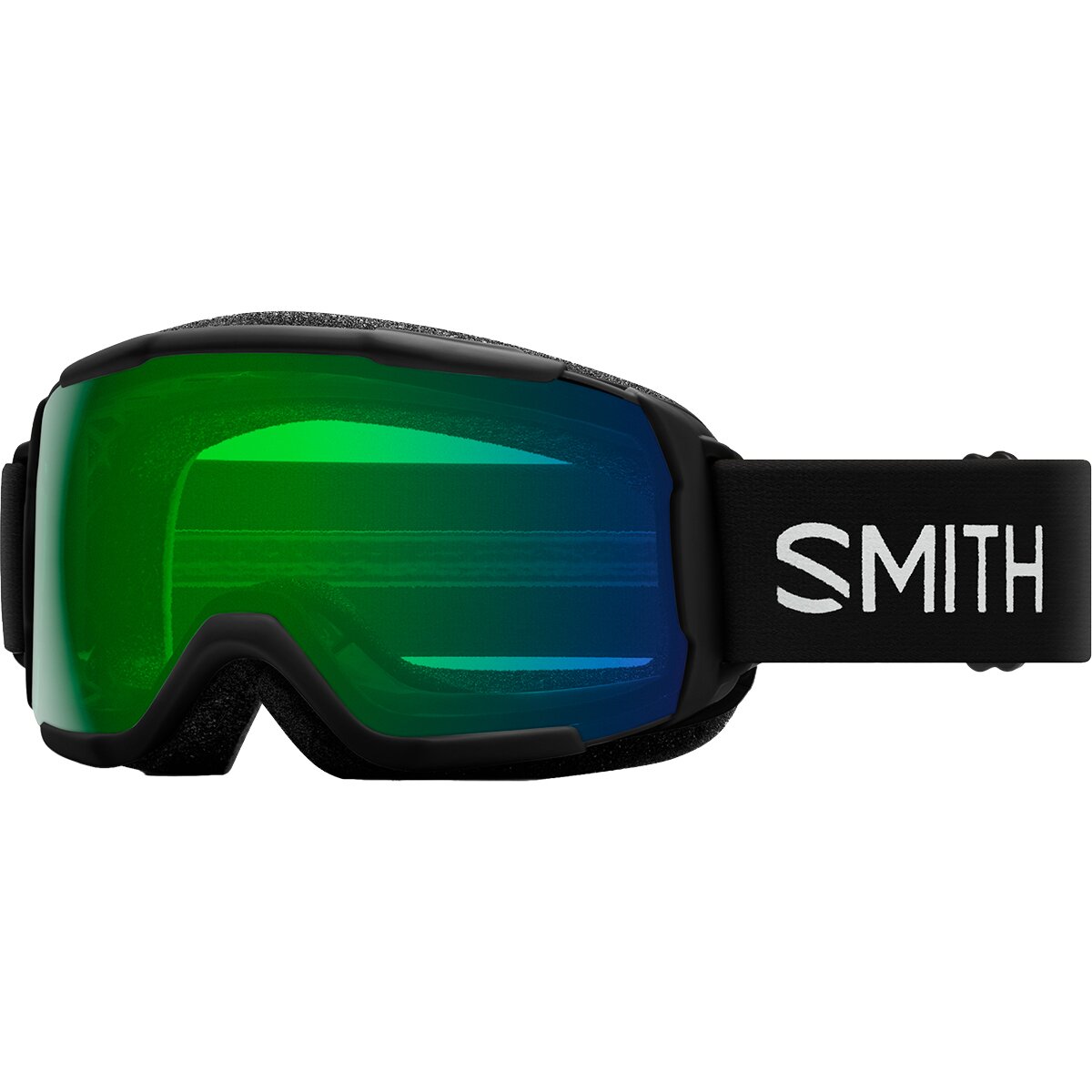 Image of Smith Grom ChromaPop Goggles - Kids' Black/ChromaPop Everyday Green Mirror, One Size