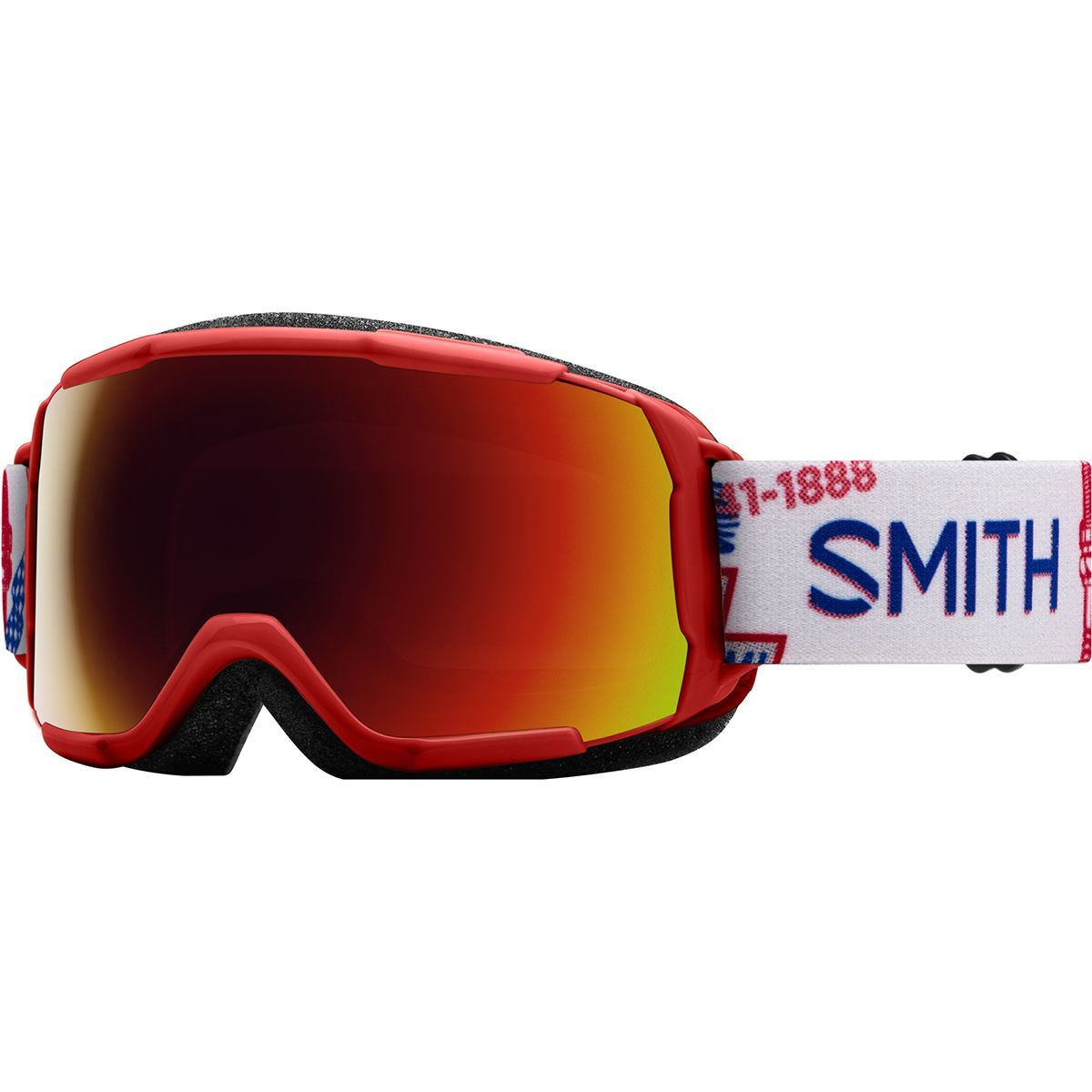 Smith Grom ChromaPop Goggles - Kids' Help Wanted/Red Sol-x Mir/No Extra Lens, One Size