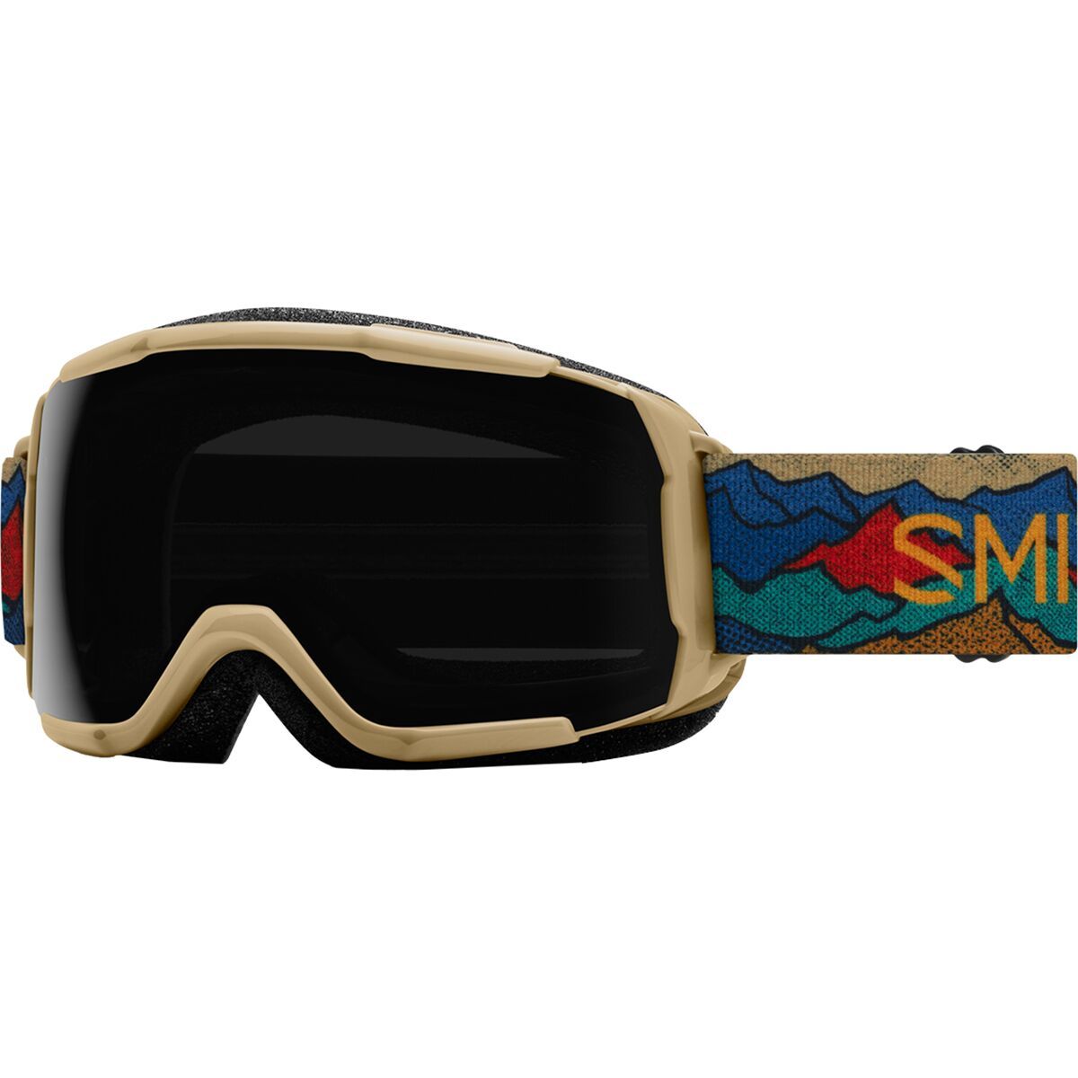 Image of Smith Grom ChromaPop Goggles - Kids' Sandstorm Summits/ChromaPop Sun Black, One Size
