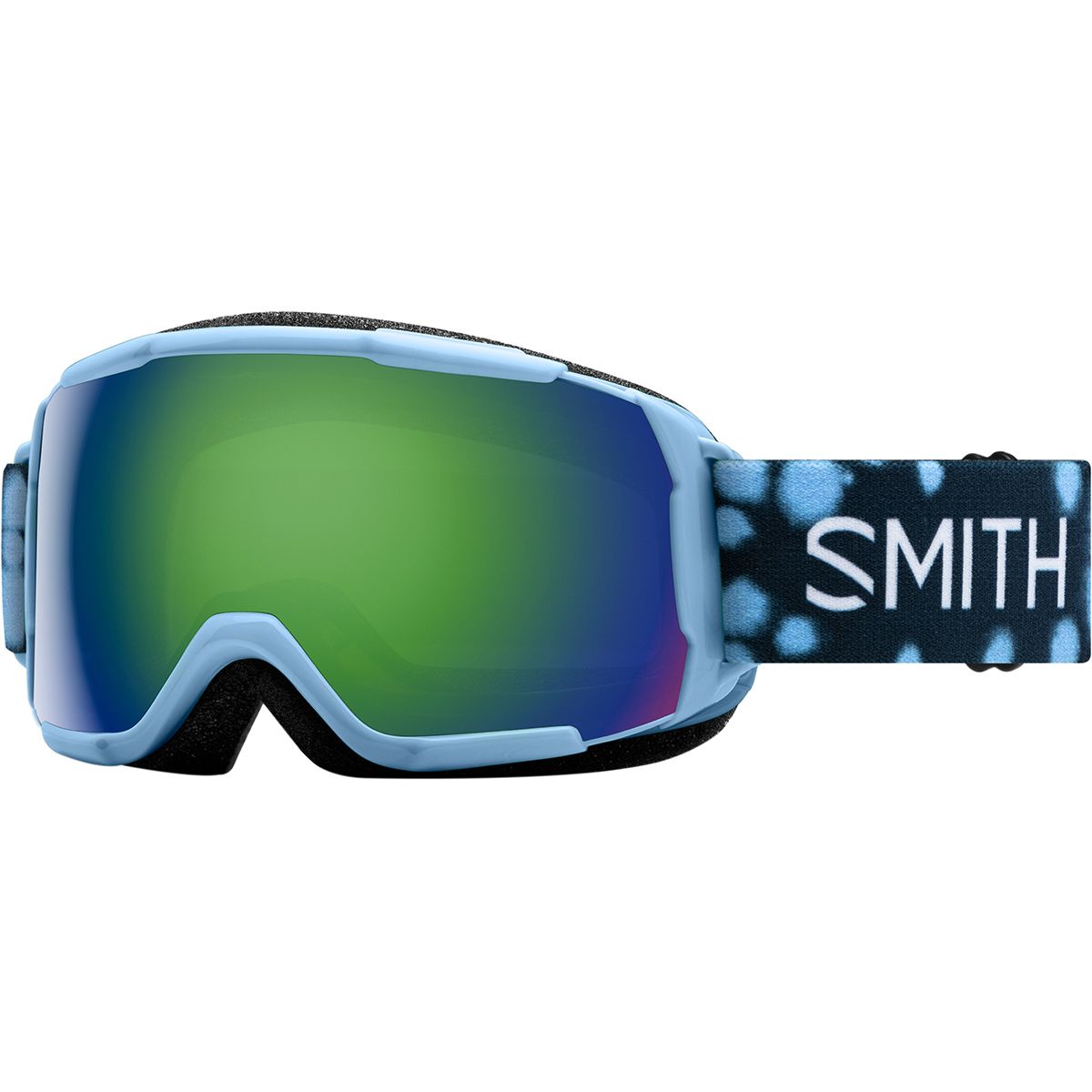 Smith Grom ChromaPop Goggles - Kids' Smokey Blue Dots/Green Sol-x Mir