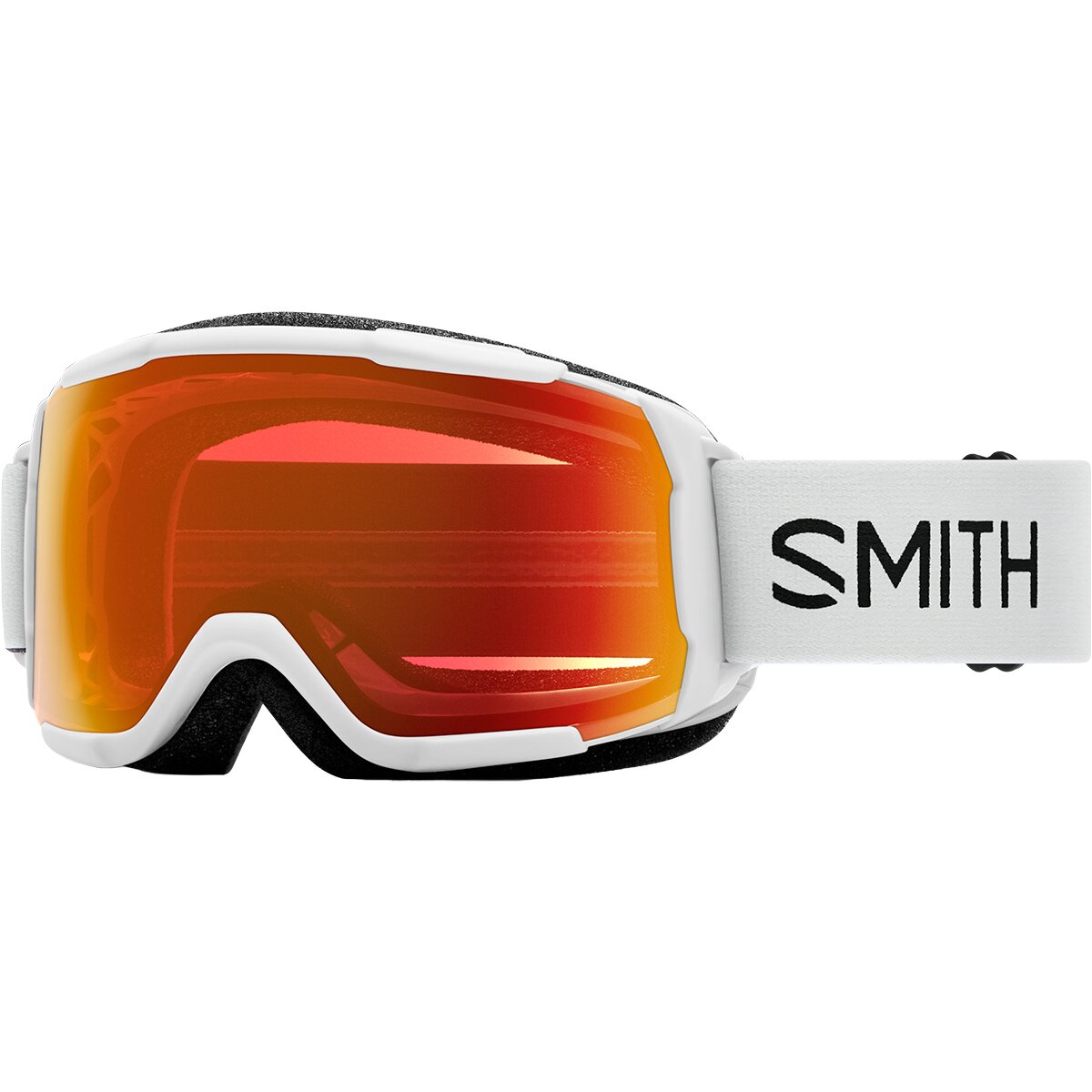 Image of Smith Grom ChromaPop Goggles - Kids' White/ChromaPop Everyday Red Mirror, One Size