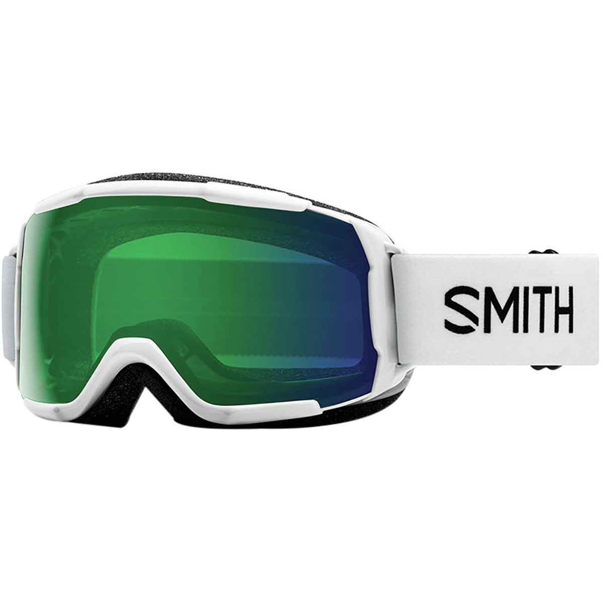 Image of Smith Grom ChromaPop Goggles - Kids' White/Chroma Ed Green Mir//No Extra Lens, One Size