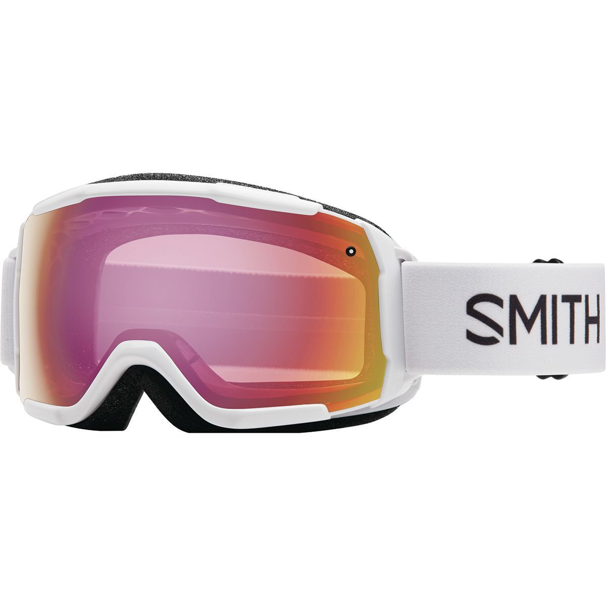 Image of Smith Grom ChromaPop Goggles - Kids' White/Red Sensor Mir/No Extra Lens, One Size
