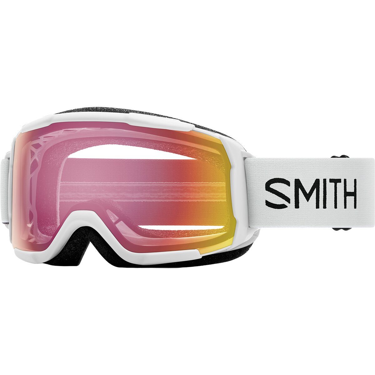Image of Smith Grom ChromaPop Goggles - Kids' White/Red Sensor Mirror, One Size