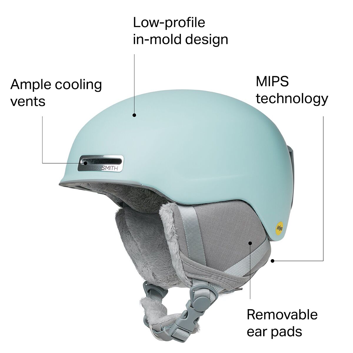 SMITH スミス ALLURE アリュール M ヘルメット Smith Allure MIPS Helmet | Alpine / Alpine Accessories | SkiEssentials
