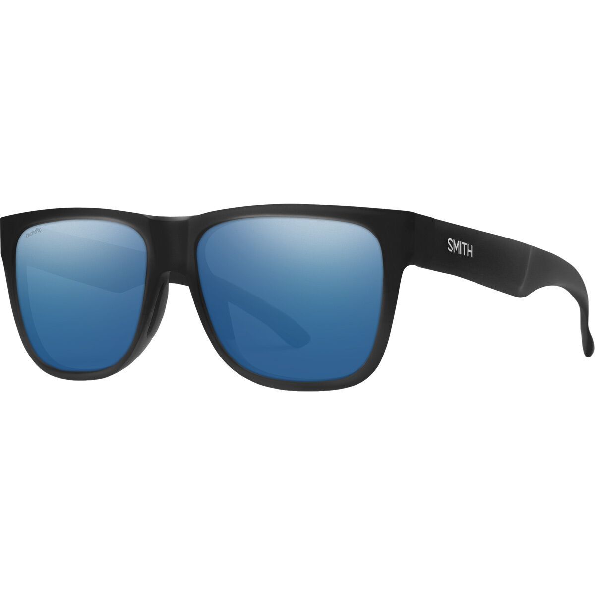 Image of Smith Lowdown 2 ChromaPop Polarized Sunglasses Matt Black/ChromPop Glass Pol Blue Mir, One Size