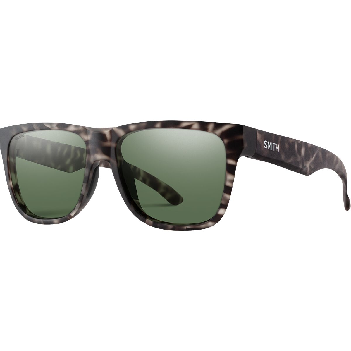 Image of Smith Lowdown 2 ChromaPop Polarized Sunglasses Matt Gray Tort/ChromPop Pol Gray Green, One Size
