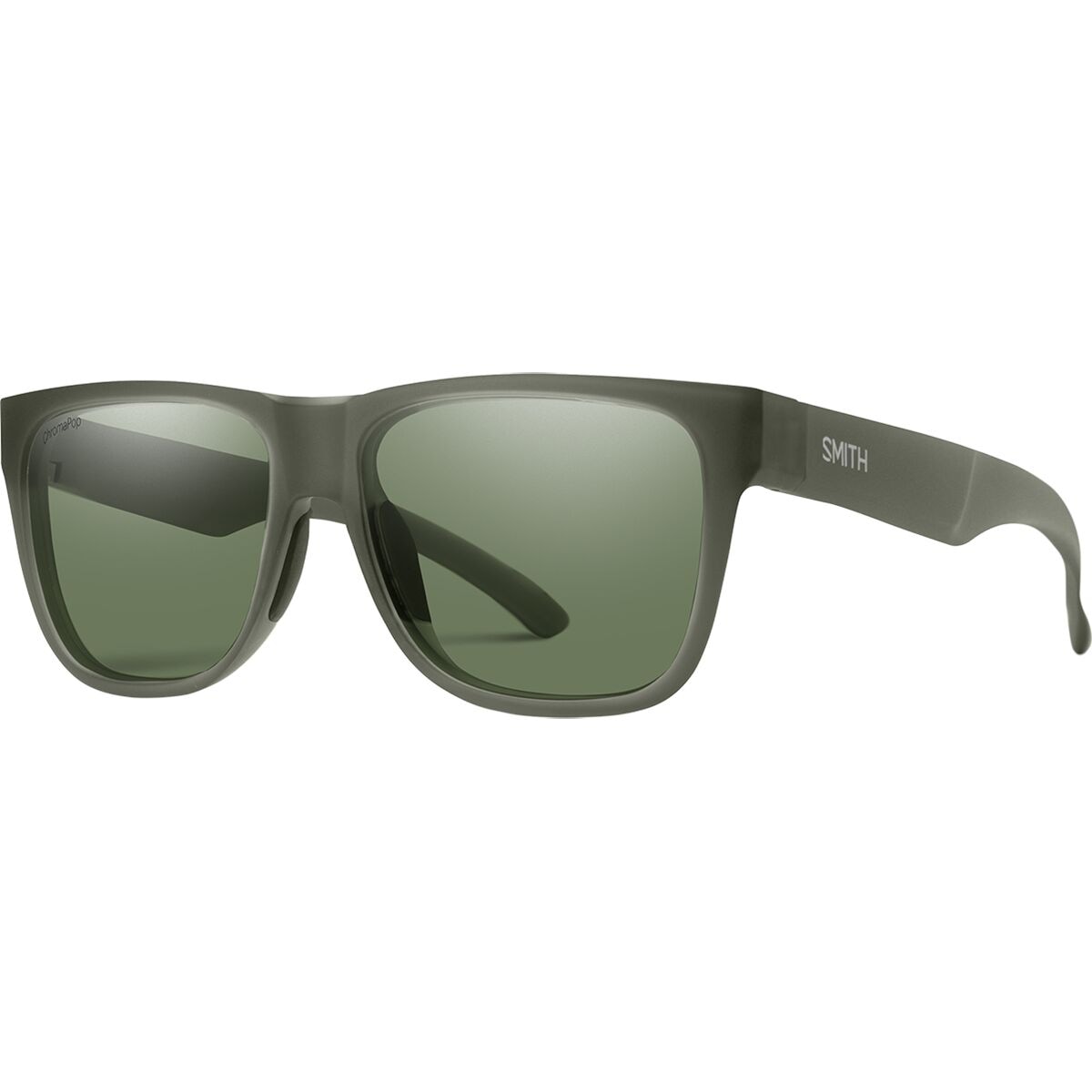 Image of Smith Lowdown 2 ChromaPop Polarized Sunglasses Matte Moss Crystal, One Size