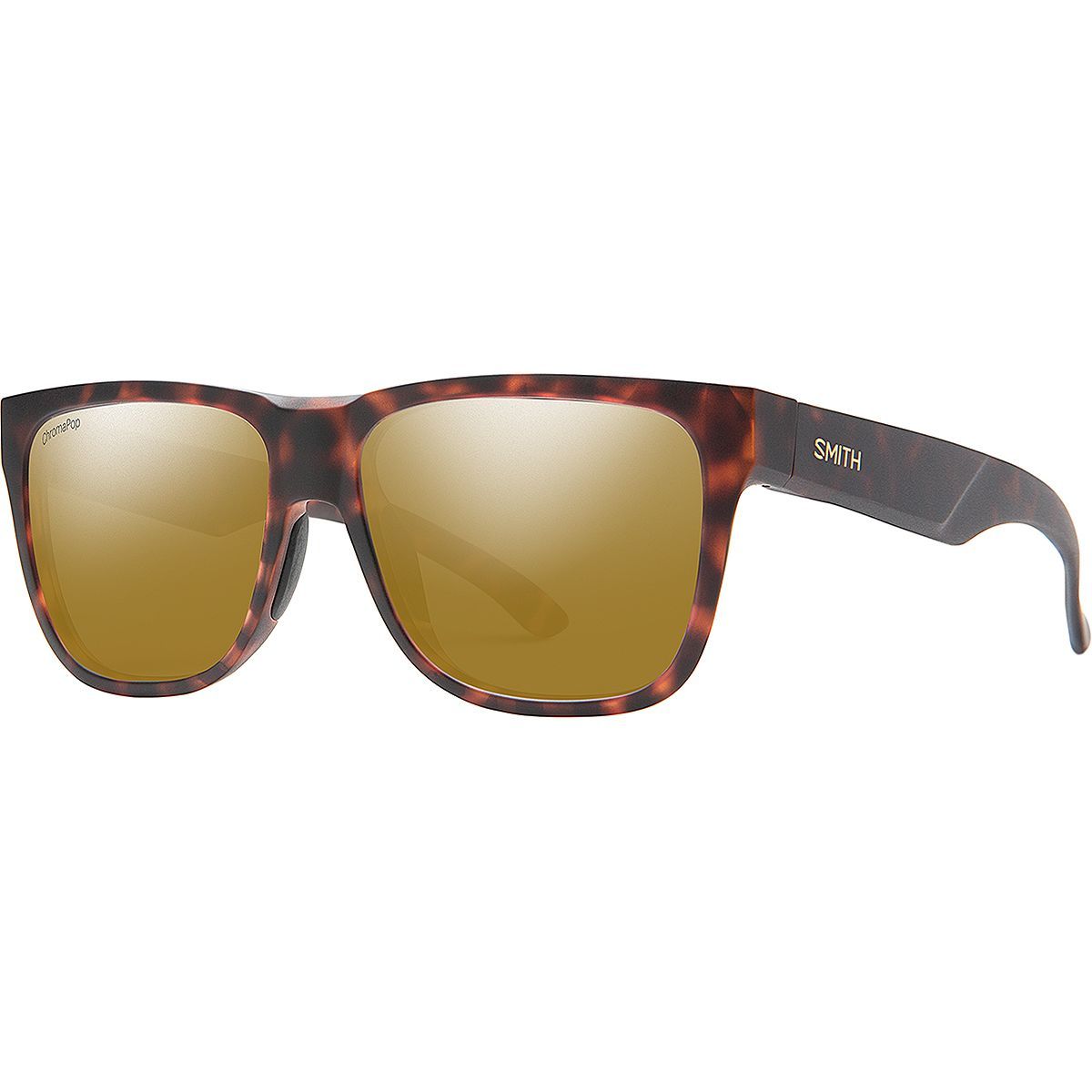 Image of Smith Lowdown 2 ChromaPop Polarized Sunglasses Matte Tortoise/Bronze Mirror Polarized, One Size