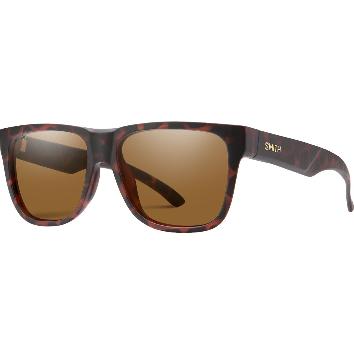 Image of Smith Lowdown 2 ChromaPop Polarized Sunglasses Matte Tortoise/ChromaPop Brown, One Size
