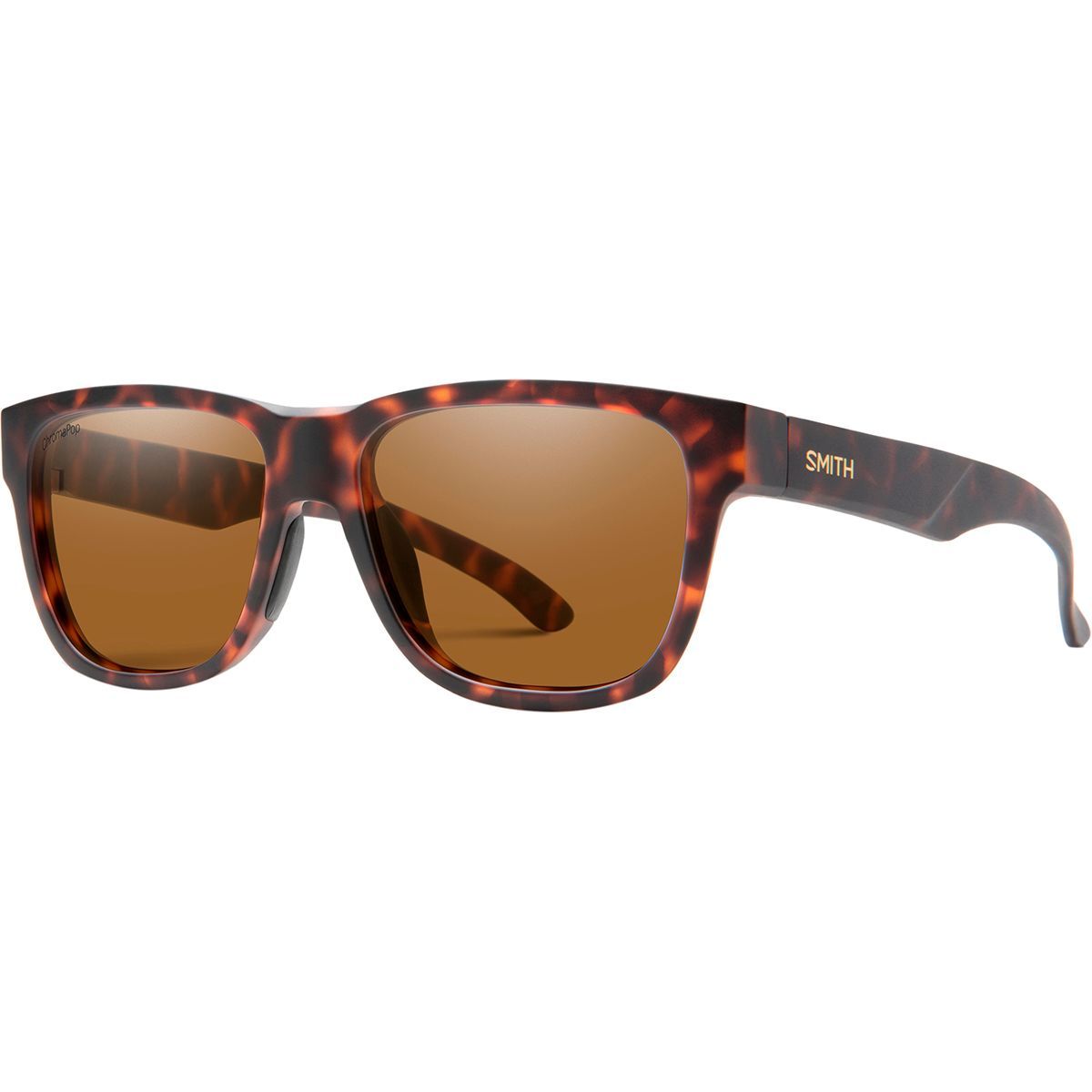 Image of Smith Lowdown Slim2 ChromaPop Polarized Sunglasses Matte Tortoise/Brown Polarized, One Size