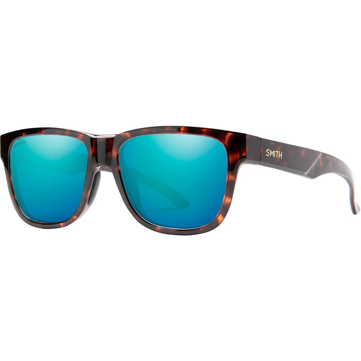 Image of Smith Lowdown Slim2 ChromaPop Polarized Sunglasses Tortoise/Opal Mirror Polarized, One Size