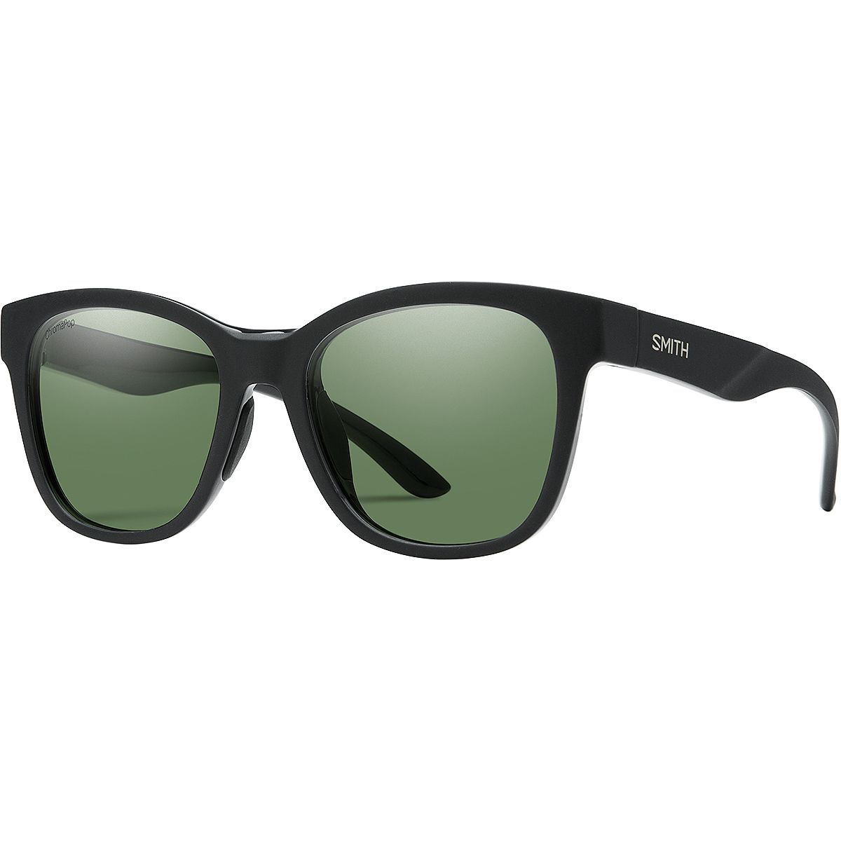 Smith Caper ChromaPop Polarized Sunglasses - Women's Matte Black/Polarized Gray Green, One Size