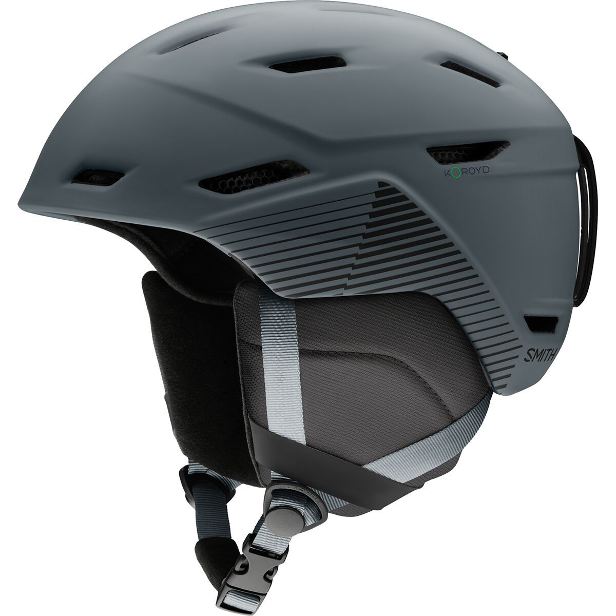 Image of Smith Mission Helmet Matte Slate Stripes, S