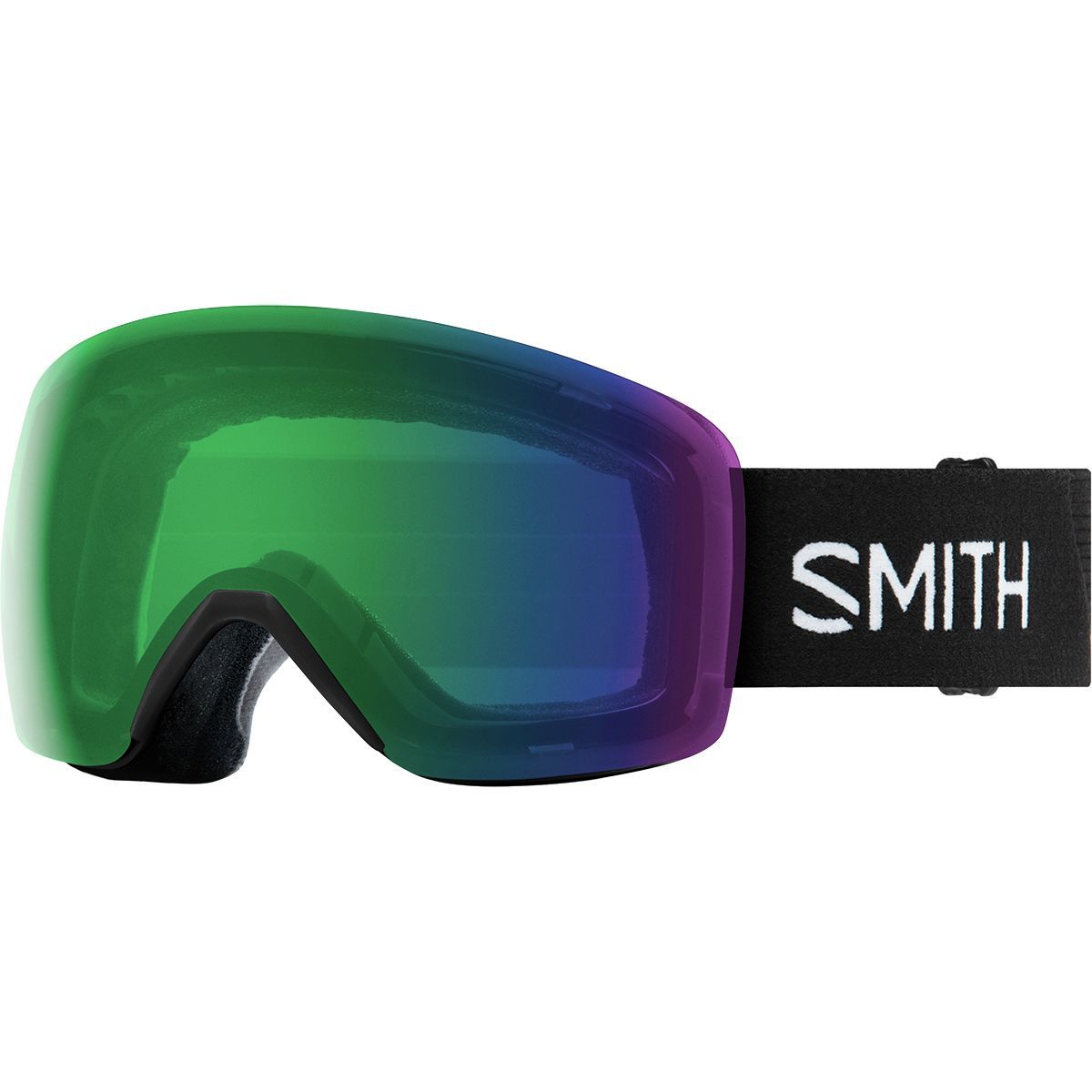 Smith Skyline ChromaPop Goggles Black/Chromapop Everyday Green Mirror, One Size