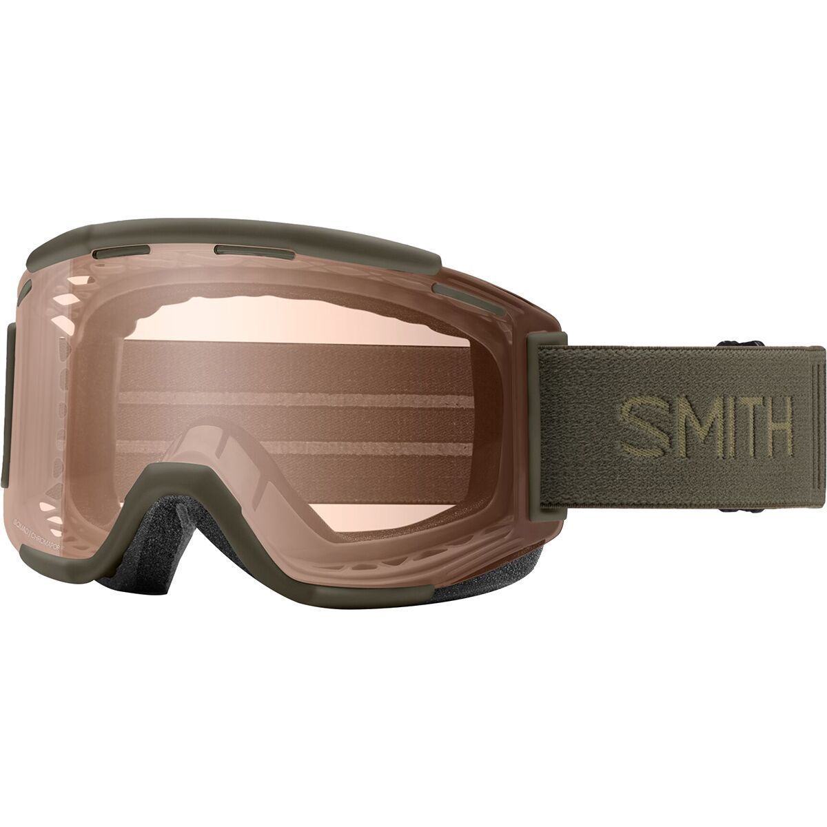 Image of Smith Squad MTB ChromaPop Goggles Forest/ChromaPop Amber Low Light, One Size