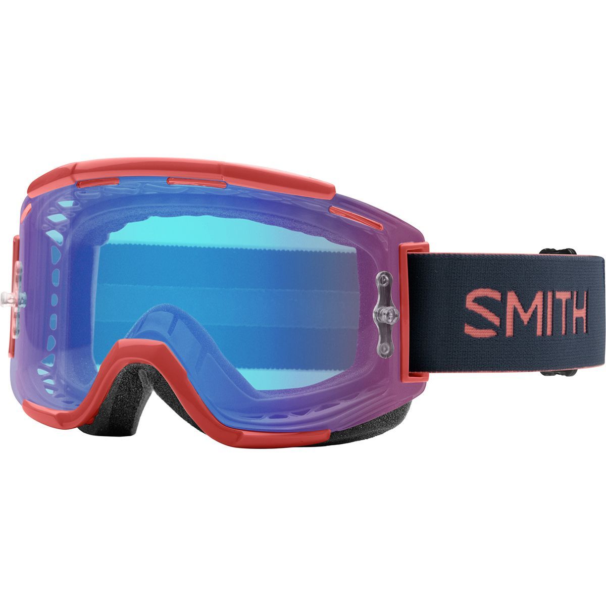 Smith Squad MTB ChromaPop Goggles Red Rock/Contrast Rose Flash, One Size