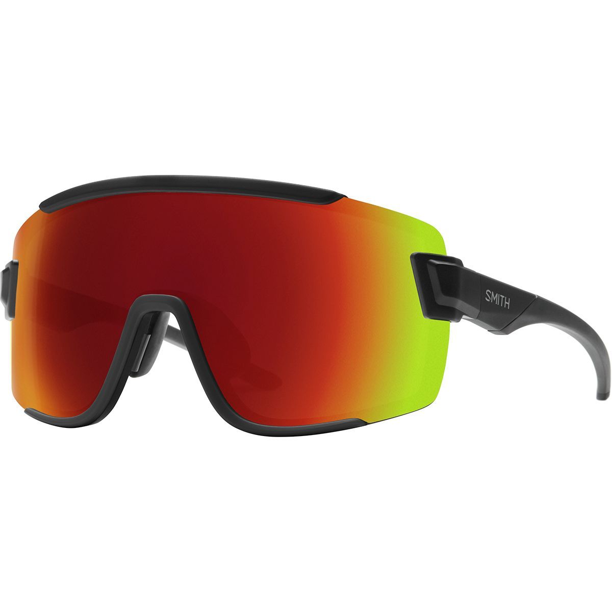 Image of Smith Wildcat ChromaPop Sunglasses Matte Black/Sun Red Mirror, One Size