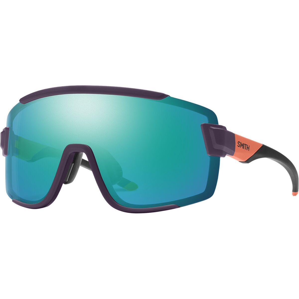 Image of Smith Wildcat ChromaPop Sunglasses Matte Purple/Cinder/Hi Viz, One Size