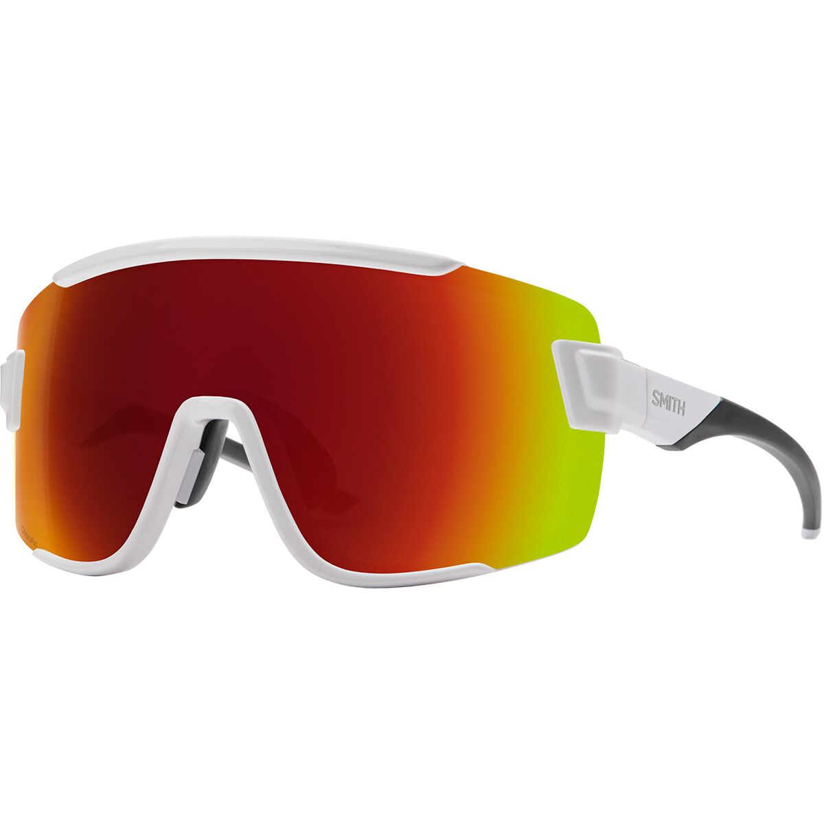 Image of Smith Wildcat ChromaPop Sunglasses White/ChromaPop Red Mirror, One Size