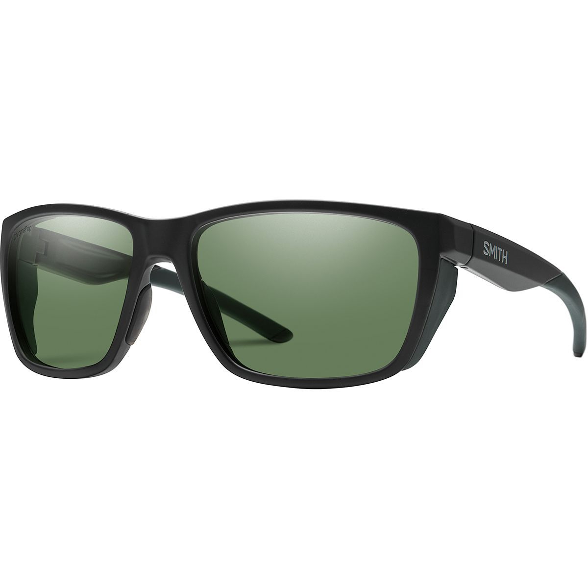 Smith Longfin ChromaPop Polarized Sunglasses Matte Black/Polarized Gray Green, One Size