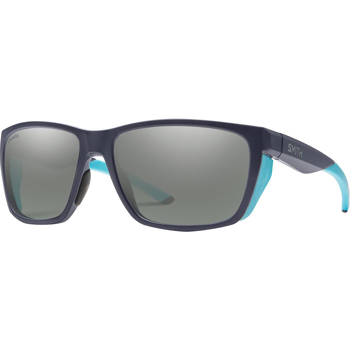 Smith Longfin ChromaPop Polarized Sunglasses Matte Deep Ink/Polarized Platinum, One Size