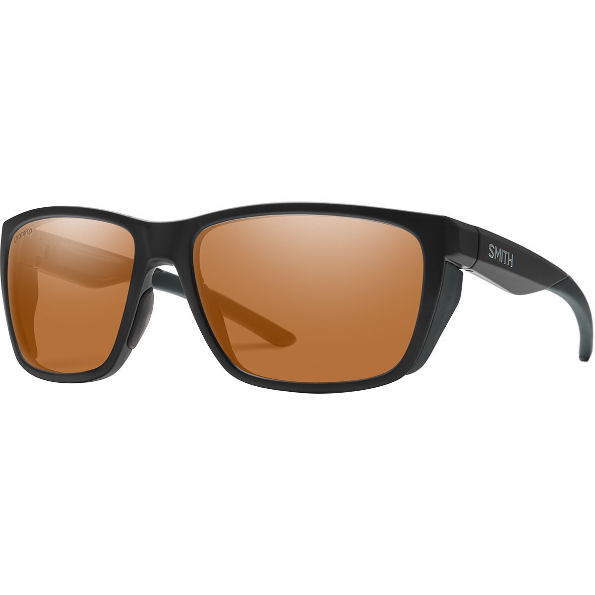 Smith Longfin ChromaPop Polarized Sunglasses Matte Black/Copper Polarized, One Size
