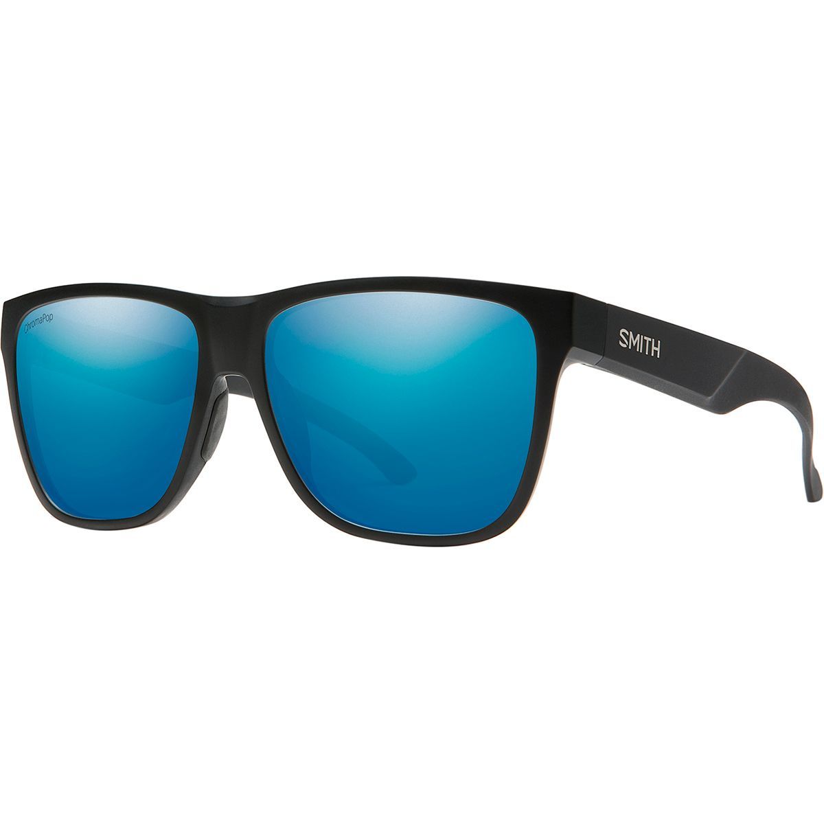 Image of Smith Lowdown XL 2 ChromaPop Polarized Sunglasses Matte Black/Blue Mirror Polarized, One Size