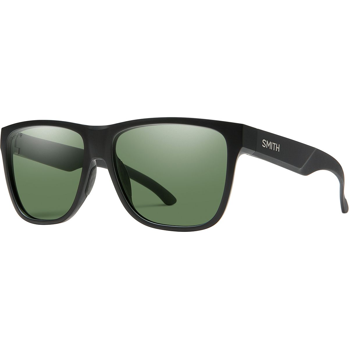Image of Smith Lowdown XL 2 ChromaPop Polarized Sunglasses Matte Black/Polarized Gray Green, One Size