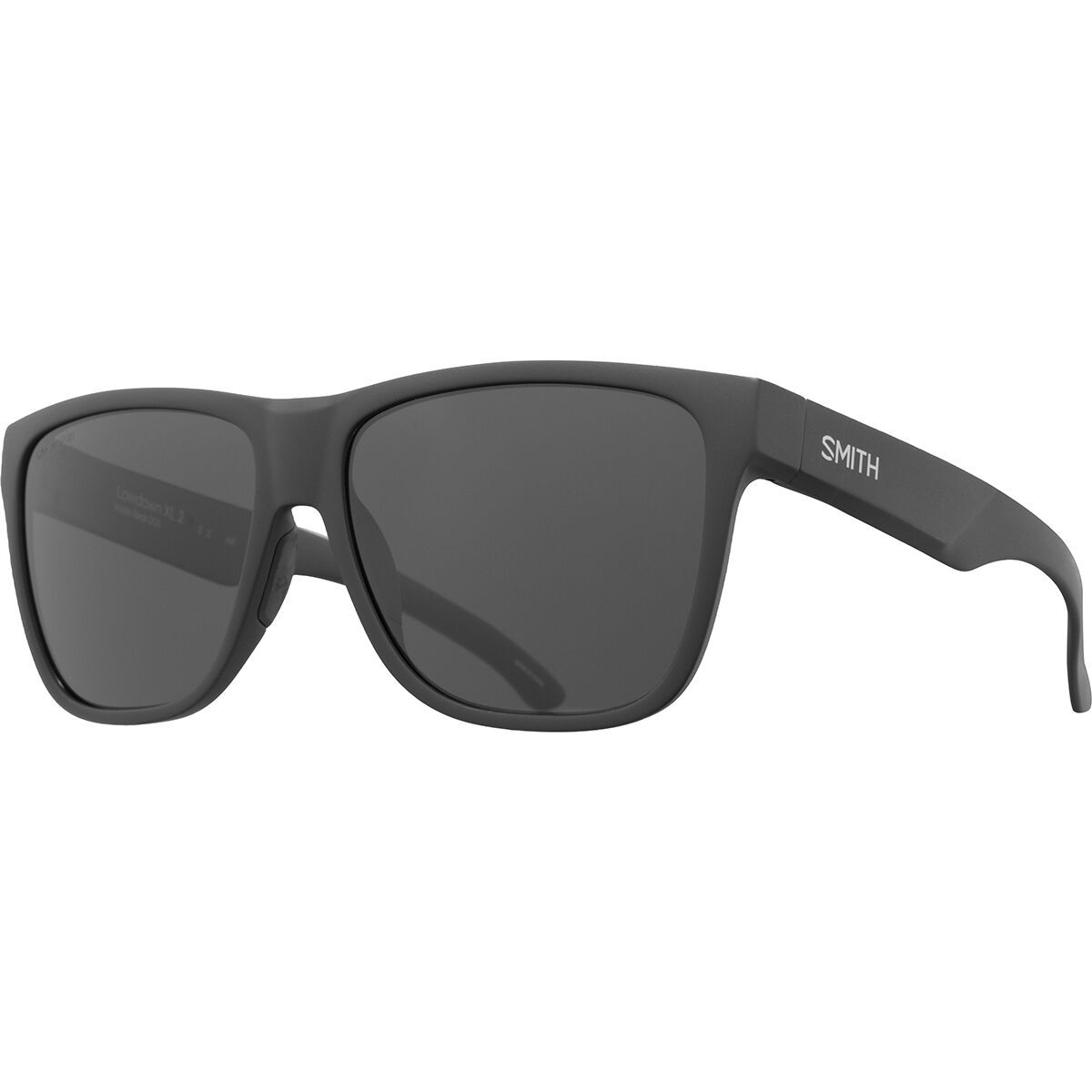 Smith Lowdown XL 2 ChromaPop Polarized Sunglasses Matte Black/ChromaPop Gray Green, One Size